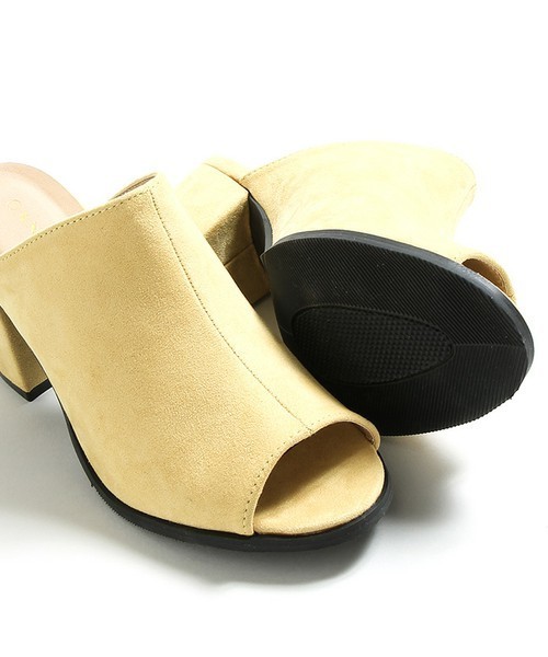 WEGO（ウィゴー）の「WEGO/ミュールサンダル（サンダル・レディース・ブラウン/レッド/イエロー/ダークインディゴブルー/ブラック/シルバー・LARGE/MEDIUM）」の4枚目の写真