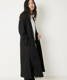 AMERICAN RAG CIE | ドロップショルダー ノーカラー ロングコート WEB限定(ノーカラージャケット)