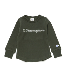 Champion | 【Champion】ロゴ刺繍ワッフルロングスリーブプルオーバー (Tシャツ/カットソー)