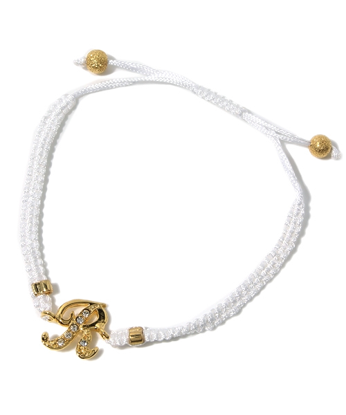 RANDOM（ランダム）の「【 RANDOM / ランダム 】 SWAROVSKI INITIAL CORD BRACELET - WHITE / スワロフスキー コード ブレスレッド（ブレスレット・メンズ・H/K/M/N/R/S/T/Y/A/E・FREE）」の20枚目の写真