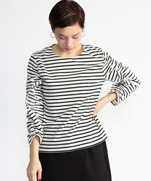 CAPRICIEUX LE'MAGE | フリルボーダーTシャツ(Tシャツ/カットソー)