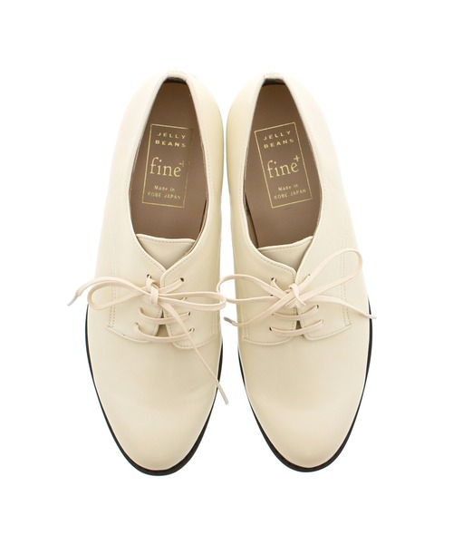 JELLY BEANS(ジェリービーンズ)の「【Made in Japan】レースアップレインシューズ(753-9666)JELLY BEANS(ジェリービーンズ)(レインシューズ・レディース・ホワイト/グレイッシュベージュ/ブラック/ピンクベージュ/アンティークシルバー・24.5/22/22.5/23.5/25/23/24)」の2枚目の写真