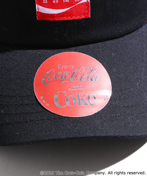 Coca Cola(コカコーラ)の「∴WEGO/コカ・コーラ別注LOWキャップ(キャップ・メンズ・ダークインディゴブルー/ホワイト/ブラック・FREE)」の10枚目の写真