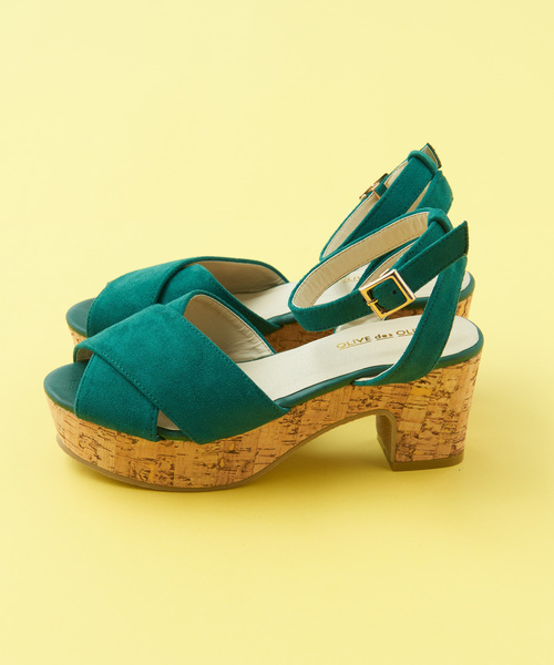 OLIVE des OLIVE（オリーブデオリーブ）の「クロス サンダル（サンダル・レディース・ブラック/ブラウン/グリーン/オレンジ・LARGE/SMALL/MEDIUM）」の16枚目の写真