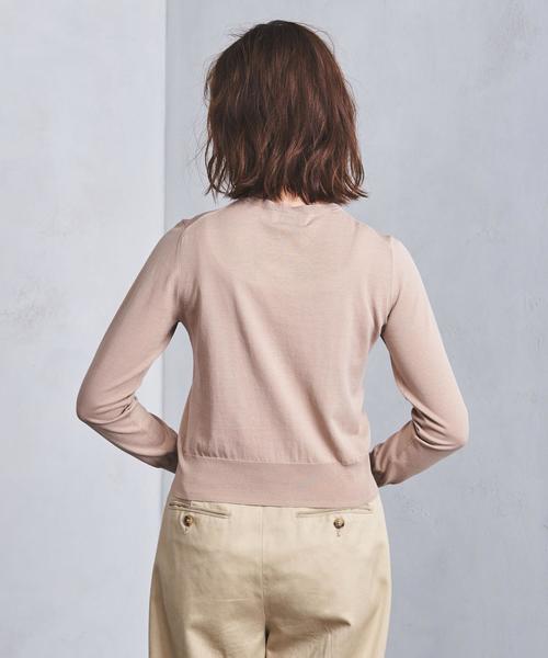 カーディガン 「AECA BLANC」アエカブラン/ハイツイストコットンVネックカーディガン レディース UNITED ARROWS（ユナイテッドアローズ）の「○UBCB ハイツイスト