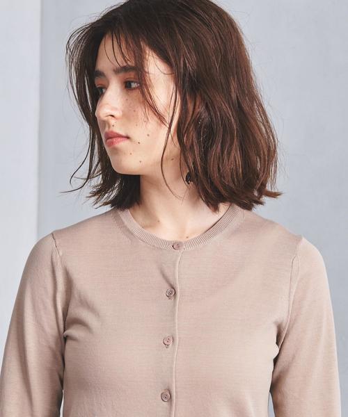 UNITED ARROWS - ユナイテッドアローズ　UBC ハイツイストコットン クルーネック カーディガン UNITED ARROWS（ユナイテッドアローズ）の「○UBCB ハイツイスト