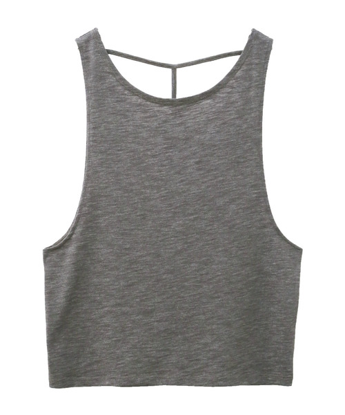 SUNBABIES（サンベイビーズ）の「[吸水速乾]アクティブ用バックストラップタンク（Tシャツ/カットソー・レディース・ホワイト/グレー/ブルー・MEDIUM）」の11枚目の写真