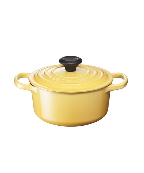 LE CREUSET 鍋 16cm イエロー 両手鍋 セラミック製 深い イエロー