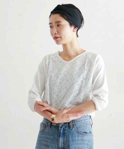 ノンブルアンペール♡刺繍カットソー NOMBRE IMPAIR（ノンブルアンペール）の「ホース刺繍＆ドットPT