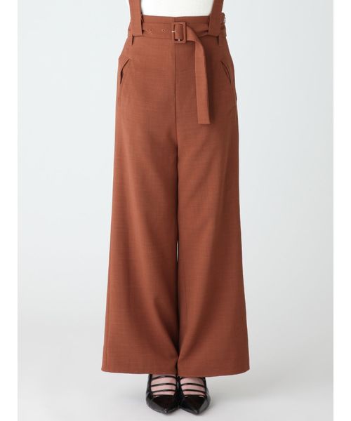 MURUA（ムルーア）の「ロングベルトハイウエストパンツ（その他パンツ・レディース・ブラック/ダークグリーン/キャメル・1/2）」の6枚目の写真