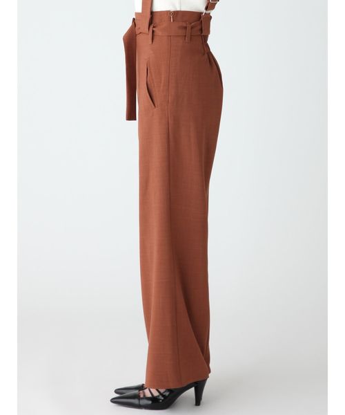 MURUA（ムルーア）の「ロングベルトハイウエストパンツ（その他パンツ・レディース・ブラック/ダークグリーン/キャメル・1/2）」の7枚目の写真