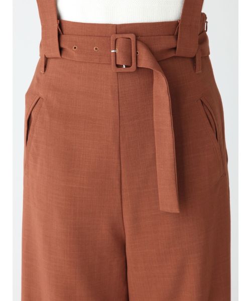 MURUA（ムルーア）の「ロングベルトハイウエストパンツ（その他パンツ・レディース・ブラック/ダークグリーン/キャメル・1/2）」の9枚目の写真