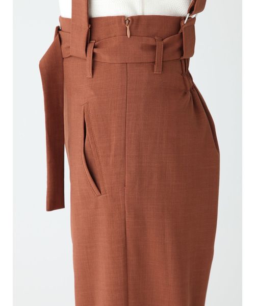 MURUA（ムルーア）の「ロングベルトハイウエストパンツ（その他パンツ・レディース・ブラック/ダークグリーン/キャメル・1/2）」の10枚目の写真