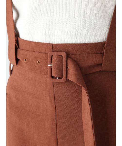 MURUA（ムルーア）の「ロングベルトハイウエストパンツ（その他パンツ・レディース・ブラック/ダークグリーン/キャメル・1/2）」の13枚目の写真