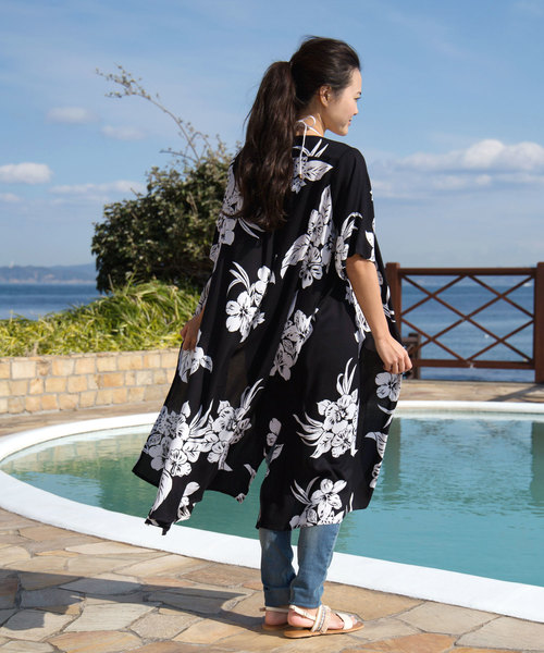 Kahiko（カヒコ）の「【Kahiko】ハワイアン柄ロングカーディガン