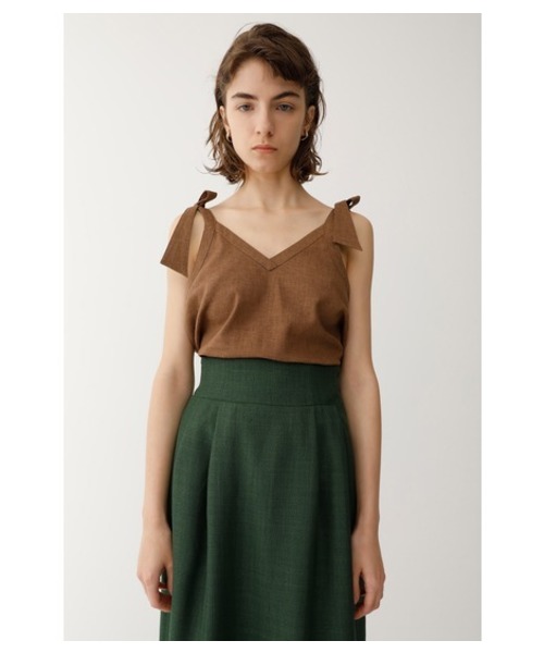 moussy RIBBON GABBY CAMI トップス ホワイト（MOUSSY（マウジー