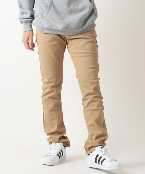 FUNALIVE（ファンアライブ）の「スパンスリムスキニーカラーパンツ（スラックス・メンズ・ホワイト/ブラック/ベージュ/カーキ/ワインレッド/ホワイト系その他/ブラック系その他/グレー系その他/ロイヤルブルー/チャコール/サンドベージュ・S/M/L/XL）」の8枚目の写真