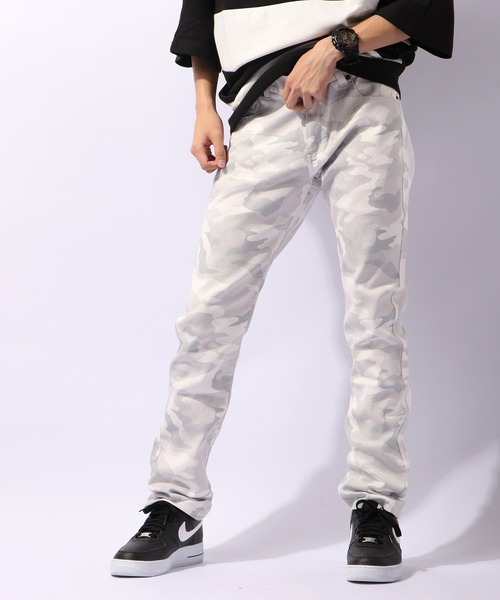 FUNALIVE（ファンアライブ）の「スパンスリムスキニーカラーパンツ（スラックス・メンズ・ホワイト/ブラック/ベージュ/カーキ/ワインレッド/ホワイト系その他/ブラック系その他/グレー系その他/ロイヤルブルー/チャコール/サンドベージュ・S/M/L/XL）」の3枚目の写真