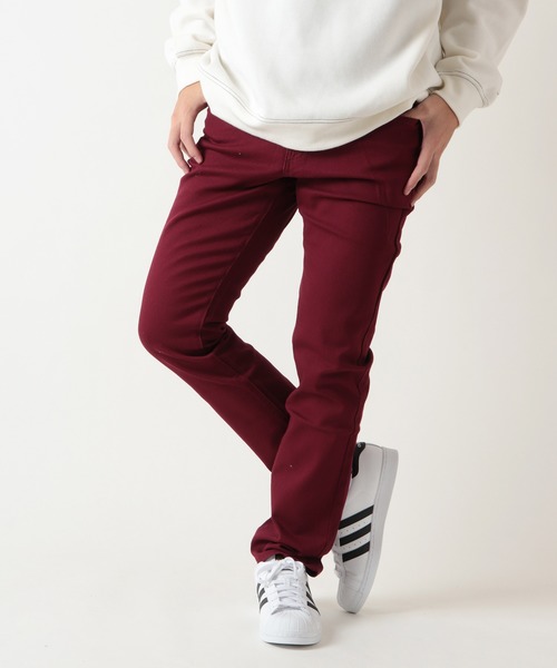 FUNALIVE（ファンアライブ）の「スパンスリムスキニーカラーパンツ（スラックス・メンズ・ホワイト/ブラック/ベージュ/カーキ/ワインレッド/ホワイト系その他/ブラック系その他/グレー系その他/ロイヤルブルー/チャコール/サンドベージュ・S/M/L/XL）」の11枚目の写真