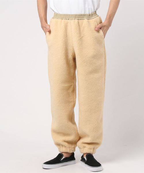 FTC（エフティーシー）の「SHERPA FLEECE PANT（その他パンツ・メンズ・ブラック/コーラルピンク/クリーム・MEDIUM/SMALL/X-LARGE/LARGE）」の2枚目の写真