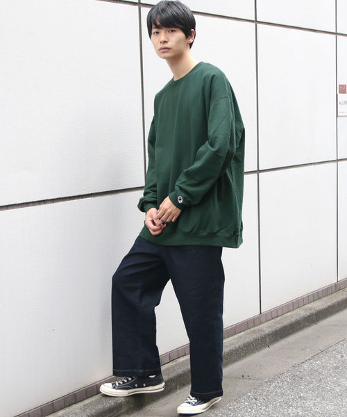 Champion(チャンピオン)の「Champion PULLOVER オーバーサイズ プルオーバー クルーネック スウェット(スウェット・メンズ・ホワイト/ワイン/ブルー/チャコール/ネイビー/グレー/ダークグリーン/ブラック/オレンジ/レッド・L/M/XL/XXL/XXX-LARGE)」の15枚目の写真