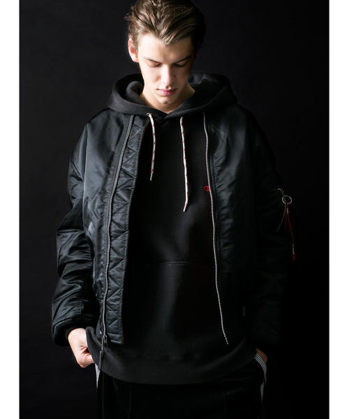 Alpha Industries（アルファインダストリーズ）の「＜ALPHA INDUSTRIES＞ MA-1 BLOOD CHIT/ブルゾン（MA-1・メンズ・ブラック/オリーブ・MEDIUM/X-LARGE/LARGE）」の15枚目の写真