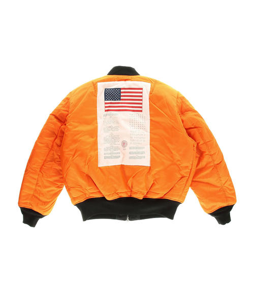 Alpha Industries（アルファインダストリーズ）の「＜ALPHA INDUSTRIES＞ MA-1 BLOOD CHIT/ブルゾン（MA-1・メンズ・ブラック/オリーブ・MEDIUM/X-LARGE/LARGE）」の11枚目の写真