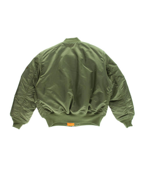 Alpha Industries（アルファインダストリーズ）の「＜ALPHA INDUSTRIES＞ MA-1 BLOOD CHIT/ブルゾン（MA-1・メンズ・ブラック/オリーブ・MEDIUM/X-LARGE/LARGE）」の5枚目の写真