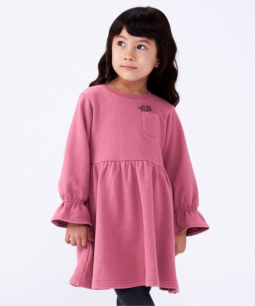 BREEZE(ブリーズ)の「ギャザー切替カットワンピース(ワンピース・キッズ・キャメル/チャコール/ピンク・120/130/140/90/100/110/80)」の3枚目の写真