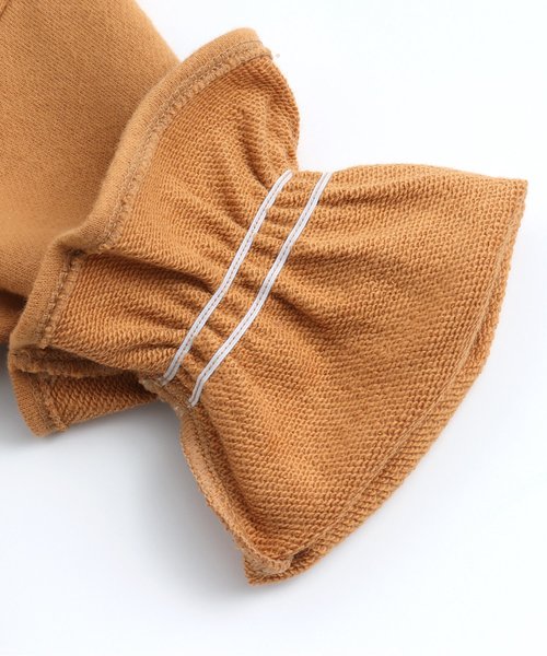 BREEZE(ブリーズ)の「ギャザー切替カットワンピース(ワンピース・キッズ・キャメル/チャコール/ピンク・120/130/140/90/100/110/80)」の7枚目の写真