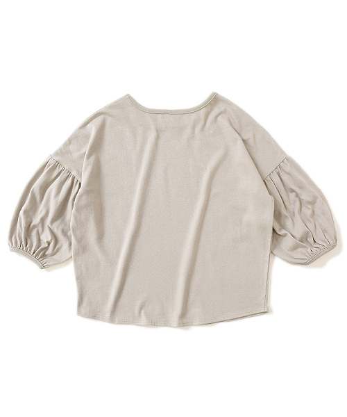 devirock(デビロック)の「袖バルーン8分袖Tシャツ(Tシャツ/カットソー・キッズ・モカ/グレー系その他/ピンク系その他/スミクロ・110cm/100cm/120cm/130cm/140cm/150cm/160cm)」の7枚目の写真