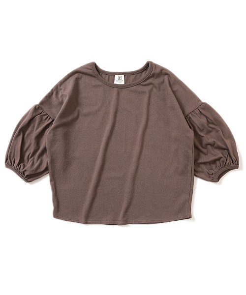 devirock(デビロック)の「袖バルーン8分袖Tシャツ(Tシャツ/カットソー・キッズ・モカ/グレー系その他/ピンク系その他/スミクロ・110cm/100cm/120cm/130cm/140cm/150cm/160cm)」の5枚目の写真