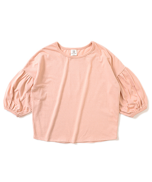 devirock(デビロック)の「袖バルーン8分袖Tシャツ(Tシャツ/カットソー・キッズ・モカ/グレー系その他/ピンク系その他/スミクロ・110cm/100cm/120cm/130cm/140cm/150cm/160cm)」の6枚目の写真