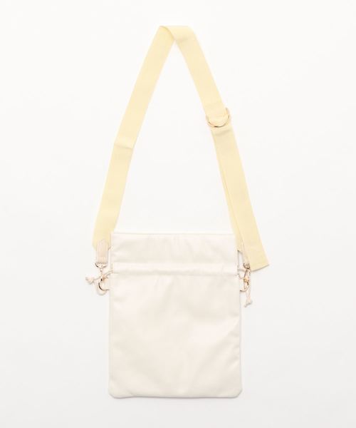 natural couture（ナチュラルクチュール）の「アソート素材巾着バッグ（ショルダーバッグ・レディース・ブラウン系その他/オフホワイト/ベージュ/ホワイト系その他/ブラック系その他・FREE）」の3枚目の写真
