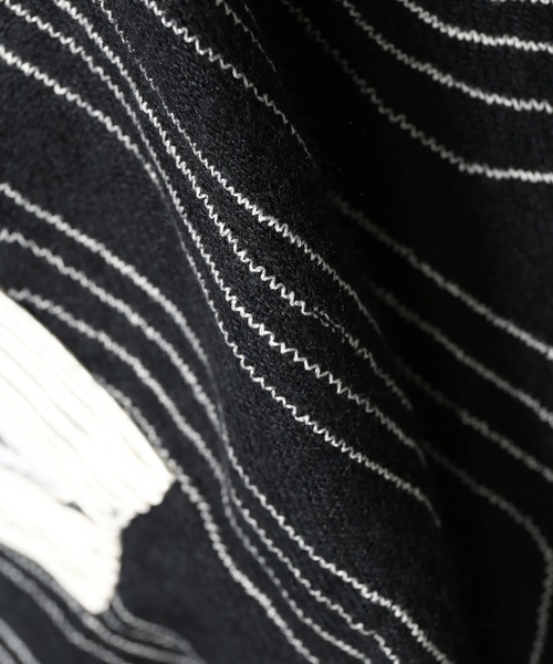 SASQUATCHfabrix.(サスクワァッチファブリックス)の「SASQUATCHFABRIX PRIMITIVE N/W PONCHO(その他トップス・メンズ・ブラック/ボルドー・FREE)」の7枚目の写真