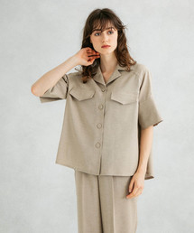 UNITED TOKYO | リネンライク開襟シャツ(シャツ/ブラウス)