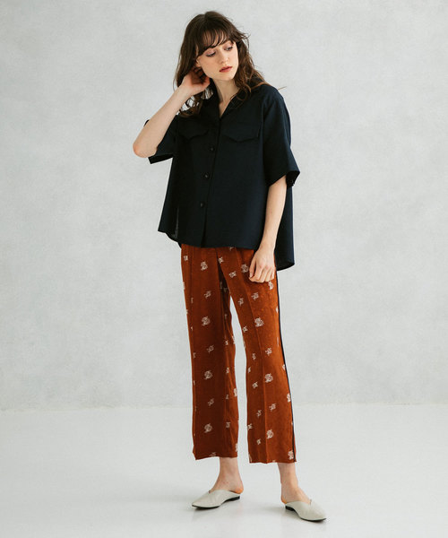 UNITED TOKYO（ユナイテッドトウキョウ）の「リネンライク開襟シャツ（シャツ/ブラウス・レディース・ベージュ/ピンク/ネイビー・1）」の16枚目の写真