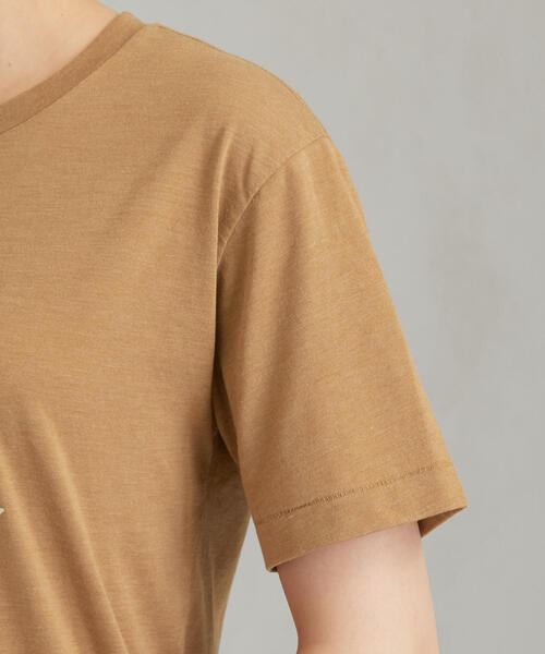 green label relaxing（グリーンレーベルリラクシング）の「SC プリント ショートスリーブ Tシャツ（Tシャツ/カットソー・レディース・オフホワイト/ダークグレー/ベージュ・FREE）」の13枚目の写真