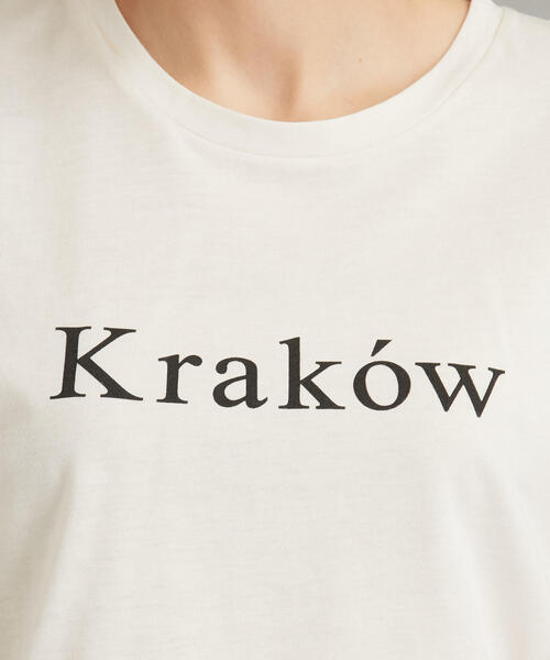 green label relaxing（グリーンレーベルリラクシング）の「SC プリント ショートスリーブ Tシャツ（Tシャツ/カットソー・レディース・オフホワイト/ダークグレー/ベージュ・FREE）」の7枚目の写真