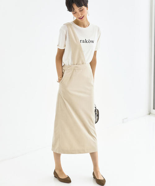 green label relaxing（グリーンレーベルリラクシング）の「SC プリント ショートスリーブ Tシャツ（Tシャツ/カットソー・レディース・オフホワイト/ダークグレー/ベージュ・FREE）」の17枚目の写真