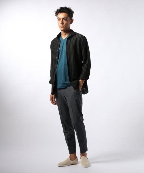 EDIFICE（エディフィス）の「メランジ COOL MAX イージー パンツ（その他パンツ・メンズ・チャコールグレー/ネイビー/グレー・SMALL/MEDIUM/LARGE/X-LARGE）」の4枚目の写真