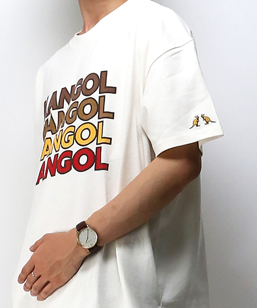 VENCEEXCHANGE(ヴァンスエクスチェンジ)の「【KANGOL】 カンゴール ロゴプリントワイドTシャツ(Tシャツ/カットソー・メンズ・ブラウン/グリーン・MEDIUM/LARGE/L)」の6枚目の写真