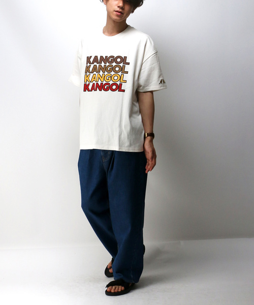 VENCEEXCHANGE(ヴァンスエクスチェンジ)の「【KANGOL】 カンゴール ロゴプリントワイドTシャツ(Tシャツ/カットソー・メンズ・ブラウン/グリーン・MEDIUM/LARGE/L)」の8枚目の写真