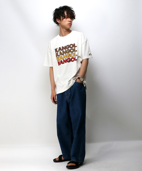 VENCEEXCHANGE(ヴァンスエクスチェンジ)の「【KANGOL】 カンゴール ロゴプリントワイドTシャツ(Tシャツ/カットソー・メンズ・ブラウン/グリーン・MEDIUM/LARGE/L)」の10枚目の写真