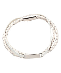 LUXSTYLE（ラグスタイル）の「編み込みレザーブレスレット（ブレスレット）」