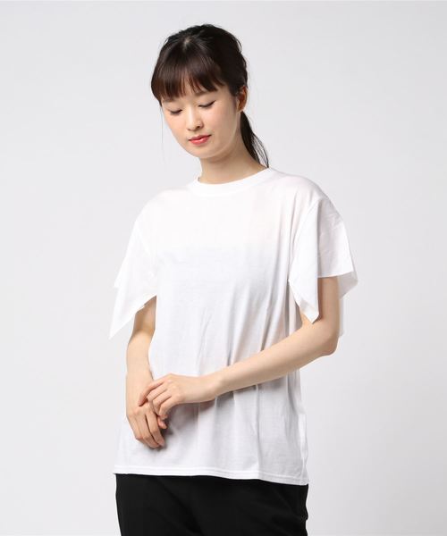 CLANE（クラネ）の「SQUARE SLEEVE T/S（Tシャツ/カットソー）」 - WEAR