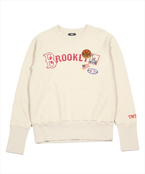 TMT（ティーエムティー）の「【SNOW MAN 佐久間大介さん着用】VINTAGE FRENCH TERRY PULLOVER（BROOKLYN）（スウェット・メンズ・ブラック/ベージュ/トップグレー・SMALL/MEDIUM/LARGE/X-LARGE/XX-LARGE）」の11枚目の写真