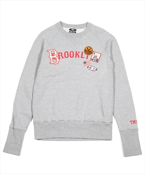 TMT（ティーエムティー）の「【SNOW MAN 佐久間大介さん着用】VINTAGE FRENCH TERRY PULLOVER（BROOKLYN）（スウェット・メンズ・ブラック/ベージュ/トップグレー・SMALL/MEDIUM/LARGE/X-LARGE/XX-LARGE）」の7枚目の写真