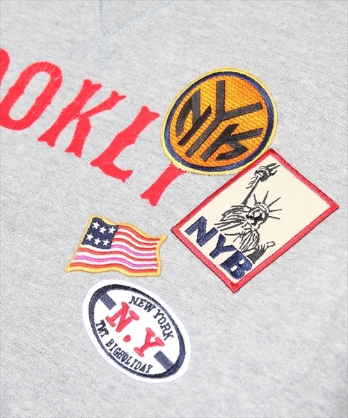 TMT（ティーエムティー）の「【SNOW MAN 佐久間大介さん着用】VINTAGE FRENCH TERRY PULLOVER（BROOKLYN）（スウェット・メンズ・ブラック/ベージュ/トップグレー・SMALL/MEDIUM/LARGE/X-LARGE/XX-LARGE）」の15枚目の写真