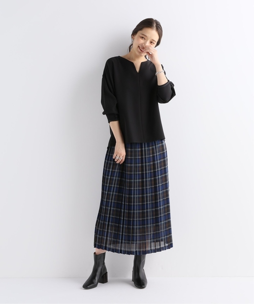 B.C STOCK（ベーセーストック）の「ダブルクロスドルマンブラウス（シャツ/ブラウス・レディース・ブラック/キャメル/ベージュ・FREE）」の4枚目の写真